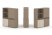 Тумба двойная + высокая надставка ES.NB.2V-19 (1500х410х1520) (Латте/Тиквуд Светлый)