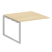 Проходной наборный элемент переговорного стола Metal System Style БО.ППРГ-2 1200x1235x750 (Дуб Наварра/Серый металл)