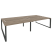 Рабочая станция на О-образном м/к Onix O.MO-D.RS-4.4.8 3160x1635x750 (Тиквуд Темный/Белый Металл)