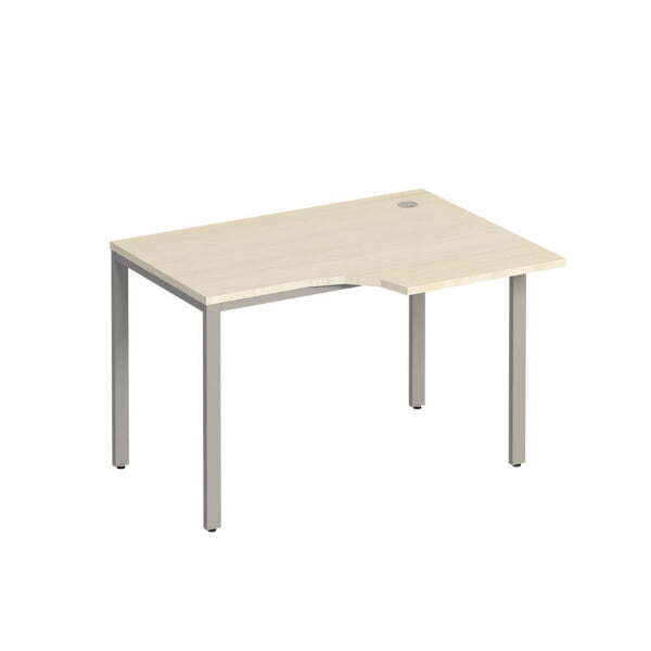 Стол эргономичный правый на металлокаркасе  Комфорт МП2 К 192 1200x900x750 (Дуб шамони светлыйСерый)