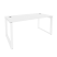 Стол рабочий на О-образном м/к Onix O.MO-SRR-4.8 1580x800x750 (Белый Бриллиант/Белый Металл)