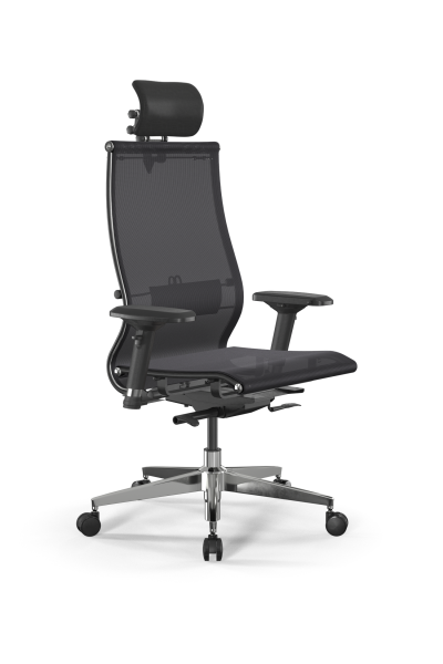 Кресло для руководителя Метта SynchroSit 10 L2-107D - TV /Km00/Nb00/D04P/H3mL-3D(M24.B22.G18.W03) (Черный)