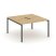 Рабочая станция 2-х сторонняя SN-4P.DRS-021 (980х1632х750) (Тиквуд Светлый/Металл Антрацит)