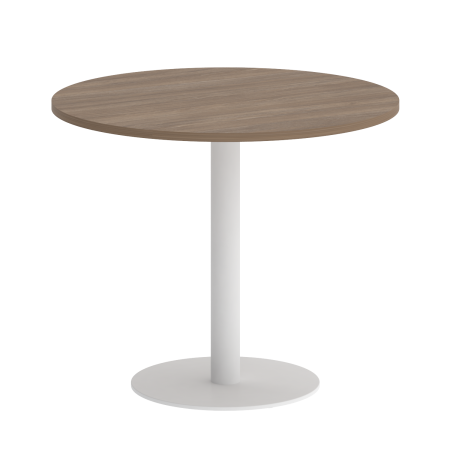 Стол круглый VR.SP-5-90.1 900x900x750 (Дуб Аризона/Белый Металл)