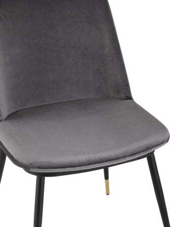 Стул Мелисса велюр темно-серый (Стул Мелисса темно-серый)