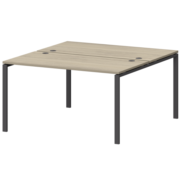 Бенч двойной на металлокаркасе Смарт СМС2-П-10К.149.Пр25 1000x1496x750 (Кронберг/Антрацит)