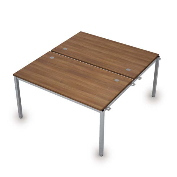 6МБН.289 Сдвоенные бенч-системы, начальный модуль (1400x1635x750) (Шамони темный/Алюминий матовый)