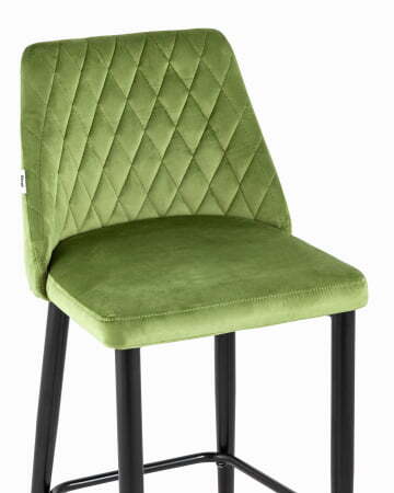Стул полубарный Диего велюр травяной (Стул полубарный Диего травяной)