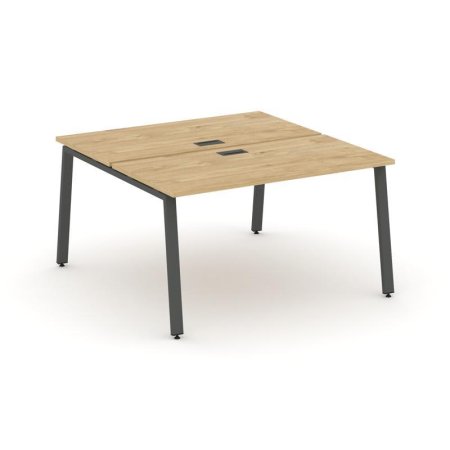 Рабочая станция 2-х сторонняя SN-6A.DRS-001 (980х1232х750) (Тиквуд Светлый/Металл Антрацит)