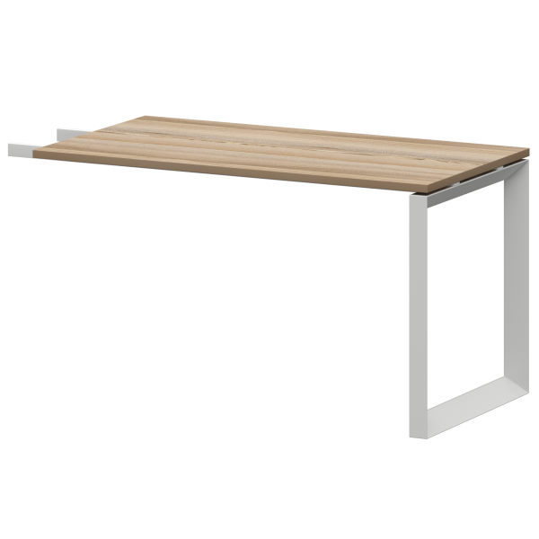 Бриф-приставка на металлокаркасе Аргентум-МП НТМПБ.О-735 xx (Дуб сафари/Белый)