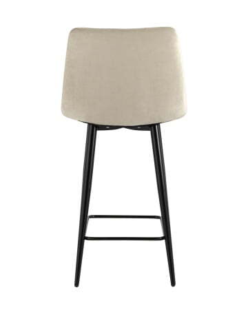 Стул полубарный Джанго велюр бежевый высота сиденья 60 см (Стул полубарный Джанго бежевый)