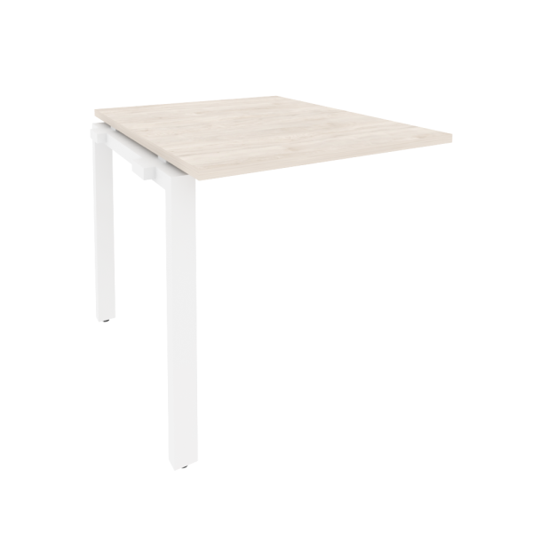 Проходной наборный элемент переговорного стола Onix O.MP-NPRG-0 780x980x750 (Денвер Светлый/Белый Металл)
