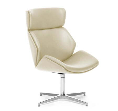 CHARM High lounge кресло полированный алюминий (Бежевый)