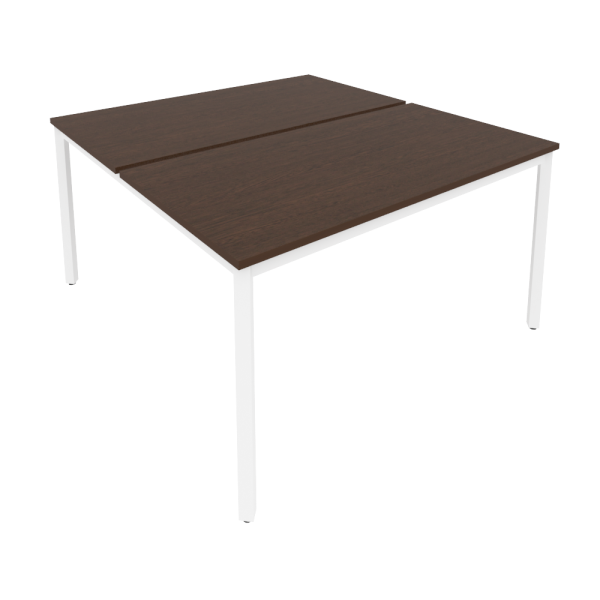 Рабочая станция на металлокаркасе Slim С.СП-5.3 1380x1475x750 (Венге Цаво/Белый металл)