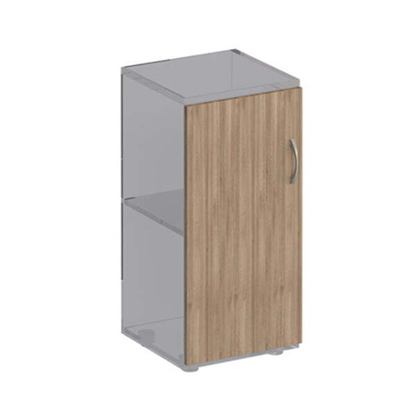 Дверь деревянная низкая (1шт.) Комфорт МП2 К 431 400x18x760 (Дуб шамони темный)