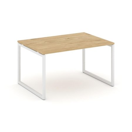 Стол переговорный SN-4O.SPRG-003.3 (1380х980х750) (Тиквуд Светлый/Металл Белый)