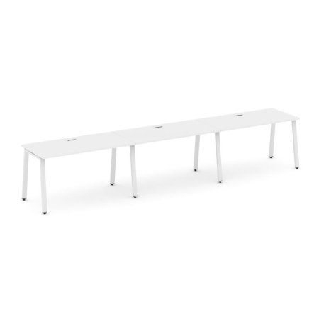 Рабочая станция 1 сторонняя SN-6A.ORS-033 (4140х600х750) (Белый/Металл Белый)
