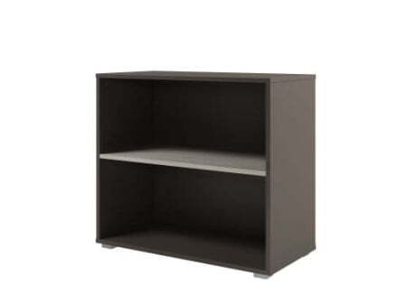 Стеллаж низкий Solution D-65 800x396x1096 (Акация Морава/Трюфель)