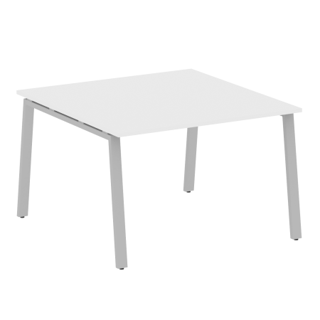Стол для переговоров (1 столешница) на А-образном м/к Metal System Style БА.ПРГ-1.2 1200x1235x750 (Белый/Серый металл)