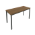 Стол письменный на металлокаркасе Slim С.СП-5.1 1380x600x750 (Серый/Антрацит металл)