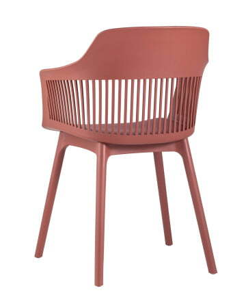 Стул Crocus с подушкой бордовый (Стул пластиковый Crocus бордовый)