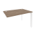 Стол-приставка на П-образном м/к к опорным элементам Onix O.MP-SPR-2.8 1180x800x750 (Тиквуд Светлый/Белый Металл)