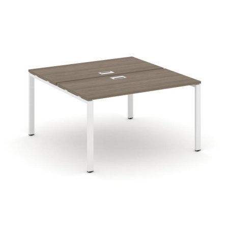 Рабочая станция 2-х сторонняя SN-6P.DRS-001 (980х1232х750) (Вяз Благородный/Металл Белый)