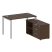 Рабочая станция с опорной тумбой правая Metal System Style БП.РС-СТС-2.2 Пр 1300x1520x750 (Дуб Наварра/Серый металл)