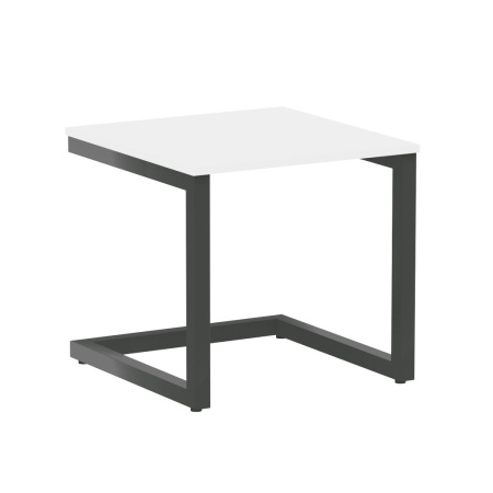Компьютерный стол VR.SP-2-58G 580x600x550 (Белый Бриллиант/Антрацит Металл)