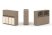 Тумба двойная + низкая надставка ES.NB.2N-5 (1500х410х1135) (Латте/Тиквуд Светлый)