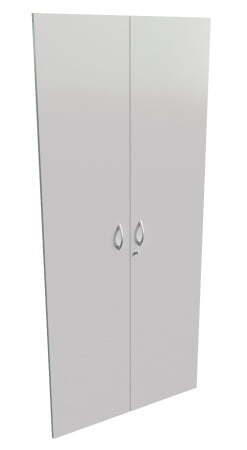 Двери деревянные высокие с замком Steel 11552 800x16x1775 (Белый)