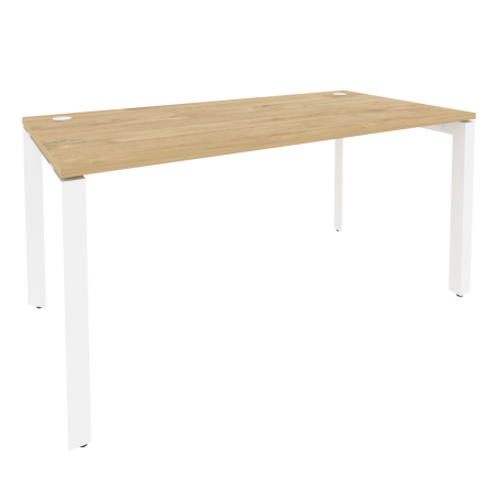 Стол рабочий на П-образном м/к Onix O.MP-SP-4.8 1580x800x750 (Тиквуд Светлый/Белый Металл)