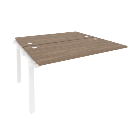 Наборный элемент рабочей станции на м/к Onix O.M-2.NRS-3.7 1380x1475x750 (Дуб Аризона/Белый Металл)