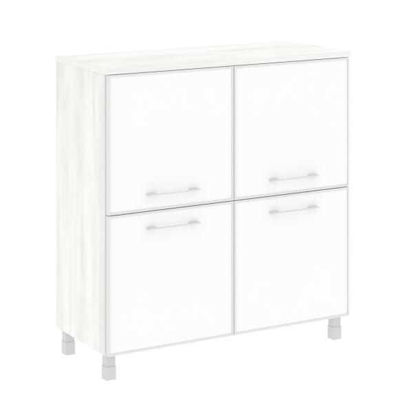 Стеллаж квадратный LT.SD1.2R 1094x450x1168 White (Снежная Патина)