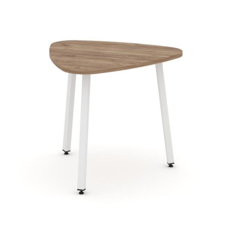 Стол переговорный SN-4.SPRG-70.3 (900х900х750) (Дуб Табак/Металл Белый)