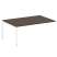 Проходной наборный элемент переговорного стола Metal System Style БП.ППРГ-5 1800x1235x750 (Дуб Наварра/Серый металл)