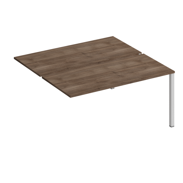 Секция стола рабочей станции на металлокаркасе КФ (2х160) Комфорт КФ К.1146-1 1600x1540x750 (Дуб шамони темныйСерый)