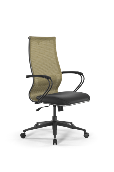 Кресло для руководителя Метта Sit 10 B2-163K - T+Extra /Km00/Wm12/K3bL(M09.B11.G19.W02) (Золотой | Черный)