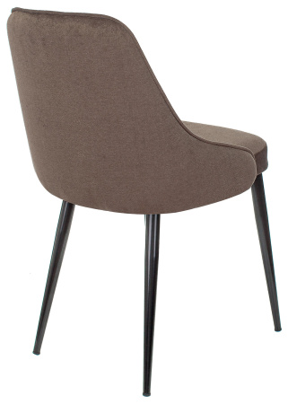 Стул для кухни KF-5 коричневый Light 10 металл черный на ножках (KF-5/LT10) (Коричневый)