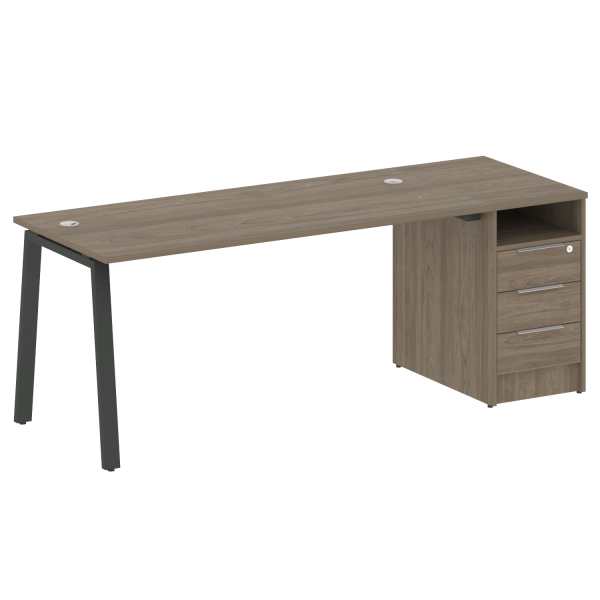 Рабочая станция Metal System Style БА.РС-СТП-1.4 2012x720x750 (Вяз/Антрацит металл)