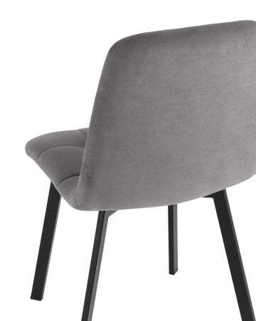 Стул Oliver Square велюр темно-серый (Стул Oliver темно-серый)