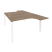 Рабочая станция на П-образном м/к Onix O.MP-D.SA-3 1380x2395x750 (Тиквуд Темный/Белый Металл)