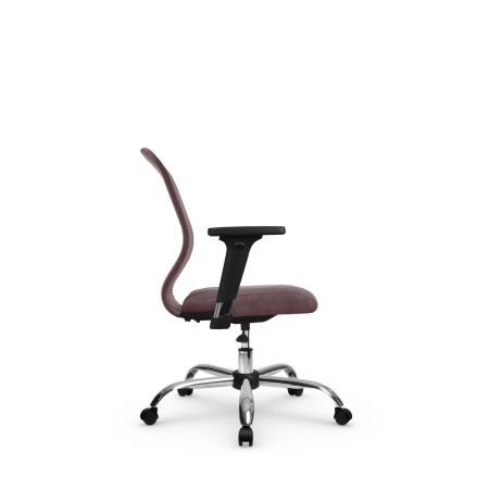 Кресло для руководителя Метта SU-Mr-4(Vivaldi)/подл.200/осн.006 (Темно-розовый)