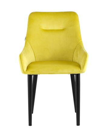 Стул Джоан велюр жёлтый (Стул Джоан желтый)