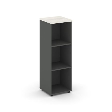 Стеллаж средний узкий SN.STU-200 (400х400х1203) (Антрацит/Дуб Наварра)