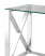 Журнальный стол 40*40 КРОСС серебро (Журнальный стол Кросс серебристый)