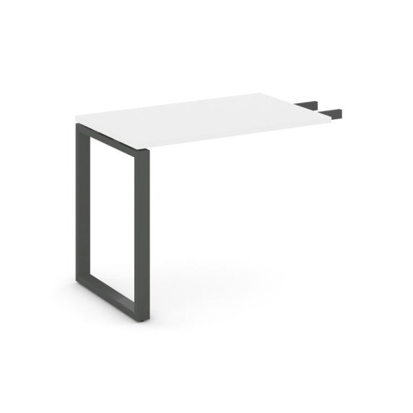 Брифинг-приставка SN-6O.BR-001 (580х600х750) (Белый/Металл Антрацит)