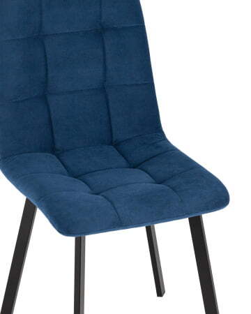 Стул Oliver Square велюр синий (Стул Oliver синий)
