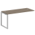 Проходной наборный элемент рабочей станции Metal System Style БО.ПРС-СП-1.4 1600x720x750 (Дуб Наварра/Серый металл)