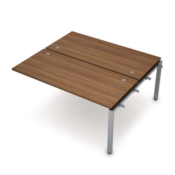 6МБС.6277 Бенч-система на 2 рабочих места, средний модуль (1000x1435x750) (Шамони темный/Алюминий матовый)